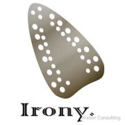 Irony. Now with an actual iron. irony, iron, steam, burn, scorch, actual iron, burned, char, charred, ironic, now with, real iron