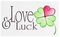 Love and luck clover heart fourleaf
