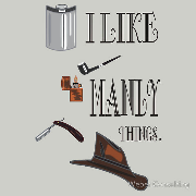 I like manly things flask pipe fedora hat zippo fluid lighter straight razor